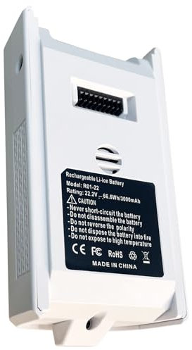 Moccdor 3000mAh Lithium Replacement Battery for Levoit LVAC-200 Cordless Vacuum Cleaner, 12-50 Minutes Runtime, White