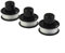 Lot de 3 bobines de rechange pour fil de débroussailleuse A6226 GL250 GL310 GL360