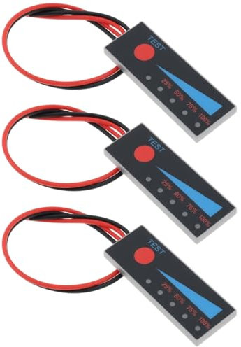 Create idea 3Pcs 2S Li-Ion 5LED Battery Meter Monitor Level Indicator Module Suitable for Lithium Lead Acid Battery 7.4-8.4V