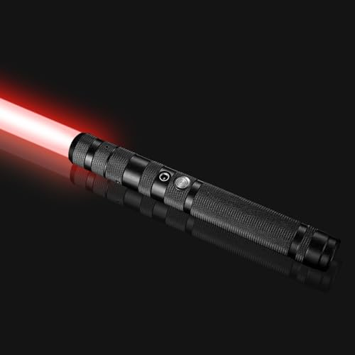 StimuVariety Light-Sabers for Adults Kids Age 8+, Black Heavy Dueling Metal Hilt Light Up Sword Cool Suff Toys for Men Boys, 16 RGB-Colors 5 Dynamic-Modes Rechargeable, Party Cosplay For Teen Girs