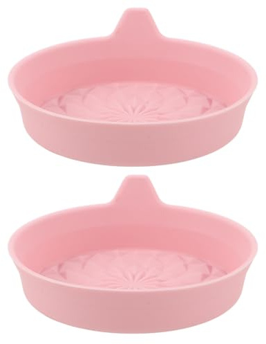 HANABASS Lot de 2 Tapis de Porte-gobelets Antidérapants en Silicone Rose pour Voiture, sous-Verres Automobiles Polyvalents, Accessoires Intérieur Voiture Pratiques et Élégants