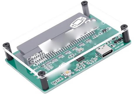 Plyisty Game Card Burner Reader, USB 2.0 Hochgeschwindigkeits-ROM-Backup-Tool für Gameboy GB GBA-Kassetten, mit Typ-C-Datenkabel und Firmware-Update-Unterstützung