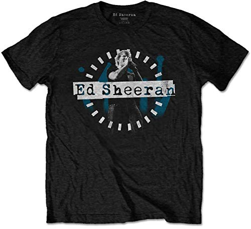Ed Sheeran Band Monkey Unisex T-Shirt Dashed Stage Photo Black