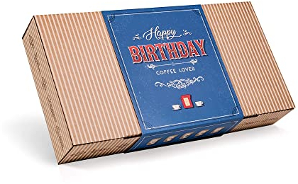 Gourmet Birthday Coffee Gift Set for Men & Women – 10 of The World's Finest Single Estate Specialty & Organic Coffees | Brew & Enjoy Anytime, Anywhere | Hamper Style Letterbox Gift Idea for Him & Her