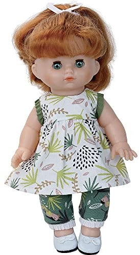 PETITCOLLIN-Câlinette 712814 cm Lilou Babypuppen, Mehrfarbig