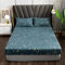Damier Spannbetttuch 180x200cm Blaues Sternendruck Spannbettlaken mit Gummizug Mikrofaser Boxspringbettlaken geeignet für Matratzen von 30cm