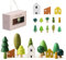 Confezione da 13 Giocattoli per Alberi in Legno per Bambini, Alberi di Dimensioni Assortite Decorazione Rustica per la Decorazione Domestica e l'Asilo Nido, Giocattoli Montessori per Ragazzi e Ragazze