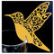 Jilibaba Wine Glass Name Place Cards Bird Glass Cup Guest Table Number Card for Banquets Reception Wedding Birthday Party 50PCS Gold
