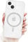 Newseego Glitter Clear iPhone 14 Case for Girls Women [Compatible for MagSafe], Magnetic Phone Case Cute Sparkly Bling Slim Shockproof Camera Protection Bumper Cover for iPhone 14-White