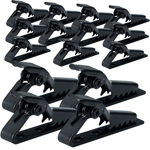 Milisten Microphone Clip 15pcs Mini Attachable Mic Holder Clip for Professional Wireless Microphone