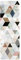 Bilderwelten Garderobe Aquarell 105cm x 34cm Abstrakt Mosaik Modern Garderobenhaken Garderobenpaneel Flurgarderobe Flur-Möbel Wandgarderobe Holz