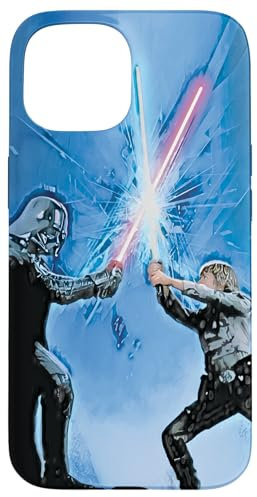 iPhone 15 Star War The Empire Strikes Back Lightsaber Battle Blue Case