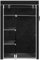 Bonnlo Kleiderschrank, Stoffschrank mit Kleiderstange und Ablagen Stabil, Stoffkleiderschrank für Schlafzimmer, 104,5 x 45,5 x 158 cm, viel Stauraum, Faltbar, Schwarz