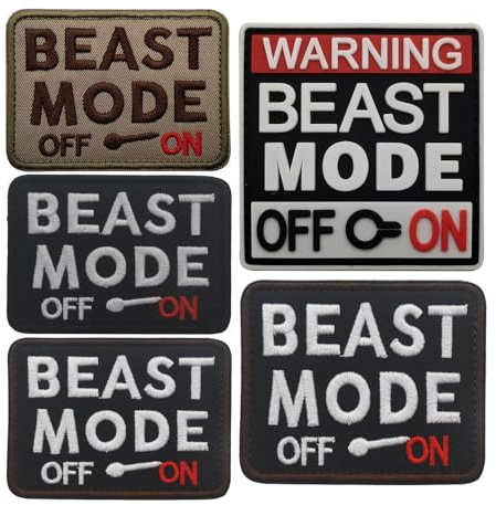 Taktischer Patch Beast Mode On Lustiger Patch Stickerei Abzeichen Pack Stempel