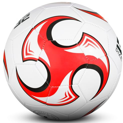 KWJEIULSOQ Fussball Größe 4, Fußball Kinder Unisex, Fussball Spielball Trainingsball, Outdoor-Indoor Fußbälle, fusball für fußball Spiel Jugendliche und Erwachsene, Geschenk zum Kindertag für fussbal