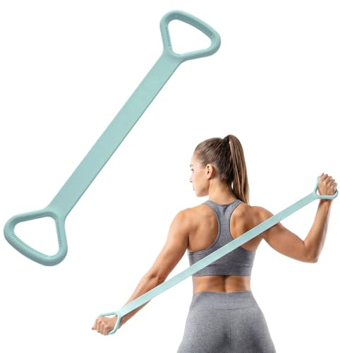 Fitnessbänder mit Griffen Trainingsbänder, 2026 Neu 35-85LBS Bänder Krafttraining Gummiband Gymnastikband, Resistance Bands Widerstandsbänder für Muskelaufbau,Yoga,Pilates (Blau)