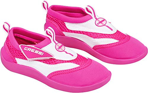 Cressi Coral Junior, Scarpette Adatte Per Mare Spiaggia E Sport Acquatici Vari Unisex Bambini, Rosa Bianco, 24 EU