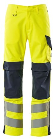 Mascot Herren Work Utility Pants, hi-vis Gelb/Schwarzblau