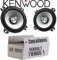Lautsprecher Boxen Einbauset passend mit Kenwood KFC-S1056-10cm Koax Auto Einbauzubehör - für Renault Twingo 1 Phase 2 Front