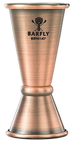 Barfly Japanese Style Jigger, 20 ml x 40 ml, Antique Copper