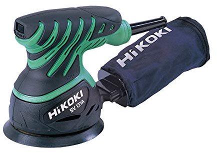 HIKOKI Exzenterschleifer SV13YA (HSCII) (230 Watt, 230 V, Schleifplatte-Ø 125 mm, Leerlaufdrehzahl 7.000-12.000 min-1, Schwingkreis-Ø 3,2 mm, im HIK-System-Case II, inkl. Staubbeutel)