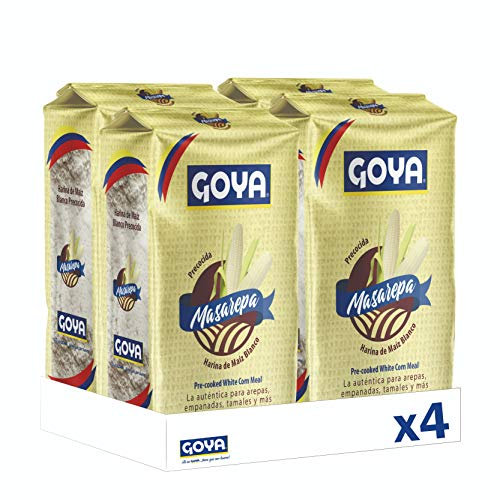 Goya Masarepa Blanca . Molida Y Precocida - 4 Unidades X 1kg 4000 G, 1000 Gramo