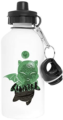Vendax EL REGRESO DE EL FANTASÍA Aluminio Blanco Botella de Agua Con Tapón de Rosca Aluminium White Water Bottle With Screw Cap