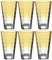 LEONARDO HOME 025903 Trinkglas OPTIC 6er-Set 300 ml apricot, Glas, Gelb