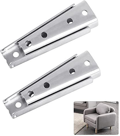 STCRERAG 2 Paar Sofa-Verriegelung Metall Sofaverbinder Dauerhaft Möbelverbinder Ineinandergreifendes Sofa Verbinder Rostfrei Versteckte Couch Verbinder für Sofa Chaiselongue Chaiselongue Bettgestell