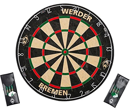 Werder Bremen SV Dart-Set Dartscheibe Dartpfeile Flights Dart, 23-86121