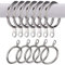 Stadux Curtain Rings Pack of 20 Rust-Resistant Metal Curtain Pole Rings Inner Diameter 30mm Used with Standard Rods for Window Curtains, Shower Curtains, Traverse Rods and Decorative Drapery - Silver