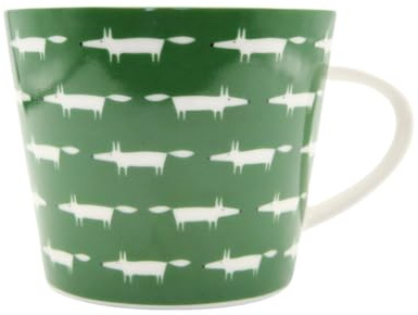 Keith Brymer Jones Collaboration Range - Scion Living Ceramic Mug - Midi Fox - Mint Leaf - 350ml