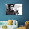 Kung Fu Star Bruce Lee Poster Wandbild Kunstwerk Leinwand Drucke Schwarz und Weiß Bild Wand Kunst Malerei für zu Hause Zimmer Dekoration, 60 * 90cm, ungerahmt