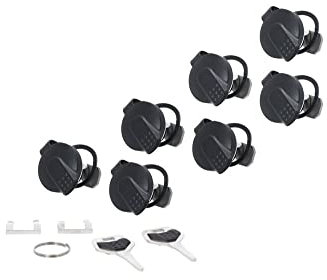 SW-MOTECH Serrature per Baule Trax Ion/Evo/ADV 7 Pezzi con 2 Chiavi, X Unisex-Adult, Black, 7 Schlösser