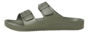 JACK & JONES Mens Sandal Double Buckle Adjustable Strap Open Toe Slides for Men - Summer, Beach, Hiking, walking, Sizes- 6 UK to 12 UK