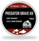 Major Fish 8-Fach geflochtene Angelschnur Predator Braid Raubfisch Schnur Rot Bloodred 150 Meter (0.10 mm - 7 kg)