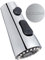 Hibbent Grifo de cocina de repuesto, grifo de cocina extraíble con 15 adaptadores, boquilla de cocina de 3 funciones (G1/2)-plata