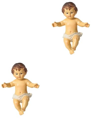 MAGICLULU 2 Stücke Jesus Bibel Puppe Religiöse Jesus Statue Katholischen Wohnkultur Saint Baby Schmuck