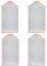 Diamante Pintura Bandeja,4 PCS Diamante Arte Bandejas con Deslizamiento Cubierta Organizador Grande Plato Rectángulo para Perforación Manualidades Blanco