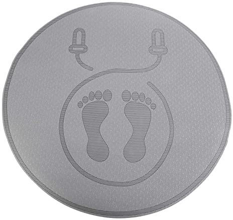 Nimooro Tapis de Corde à Sauter Absorption des Chocs et Isolation Acoustique MéNage Muet Tapis IntéRieur ExtéRieur Fitness Sports Tapis de Yoga, Noir