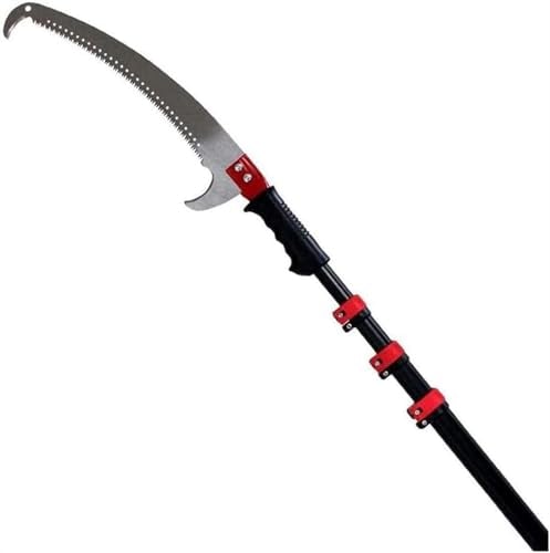 SSDDLZEQ Teleskop-Astsäge, rot, professionelle, ausziehbare, teleskopische Garten-Astsäge for Beschneiden von Ästen (Color : Rosso, Size : 6m)