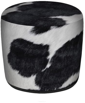 Bertoni Hocker Sitzhocker Pouf für Balkon & Garten Puff Codura Wetterfest 40 x 40 cm Garten Sitzsack Outdoor & Indoor Runder Sitzpouf mit abnehmbarem Bezug Waschbar Kuh