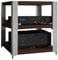 Elitix HiFi Rack Professionelles Audio-Video-Regalsystem, Platzsparend, Büro-Plattenspielersystem/Konsolenregal, Organizer für Elektronische Geräte, Vintage-Medienkonsole(S)