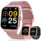 Smart Watch for Women Fitness Tracker: Rose Gold Make/Answer Call Smart Watches for Women Waterproof Digital Mens Watches Running Smartwatch Android Phone iPhone Samsung Compatible Heart Rate Monitor