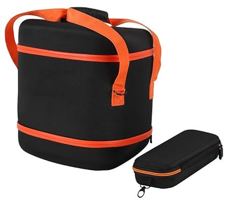 JOYSOG Custodia protettiva per altoparlante JBL Partybox Encore/Encore 2, con custodia per microfono, arancione