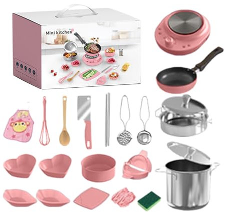 Accesorios De Cocina Para - Piezas Accesorios De Cocina De Juguetes Para, Conjunto Interactivo Realista Para El Hogar Y La Dormitorio De Juegos | Con Un Juego De Oferta Almacenamiento O S