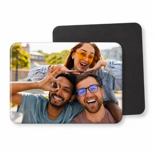 Imanes para Nevera Personalizados Rectangulares Flexibles | Pack de 5 y 9 Unidades | Imán de Fotos con tu Imagen para Regalo y Decoración | Compra Solidaria (Rectangular)
