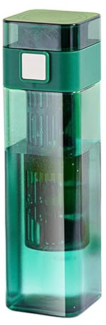 Zestivra Water Diffuser – Fruit Infuser Bottle, Leak-Proof Jug | Square Hydration Bottle with Filter Chamber for Travel, Outdoor Exercise, Gym Fitness Motivation, Sports Drinking Routine