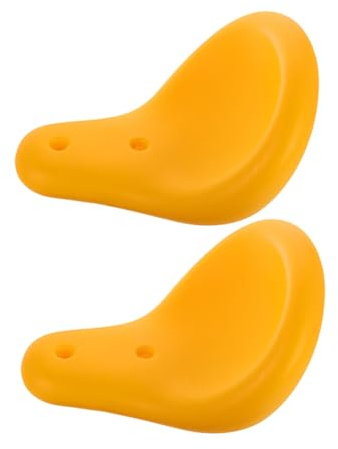 Toyvian 2pcs Plastic Seesaw Replacement Seat for Parks and Community Spaces | Yellow Finish, Easy to Clean Surface, High Load Capacity, Suitable for Adults and Children