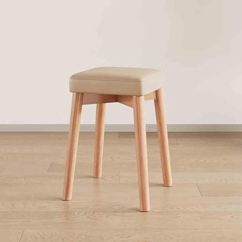 Stapelhocker – 45,7 cm rückenfreie, quadratische, gepolsterte Hocker mit rutschfesten Füßen – stapelbare, moderne Thekenstühle für Zuhause, Büro, Schule, Küche